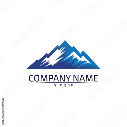 Mountain nature landscape  logo and symbols  icons template vector