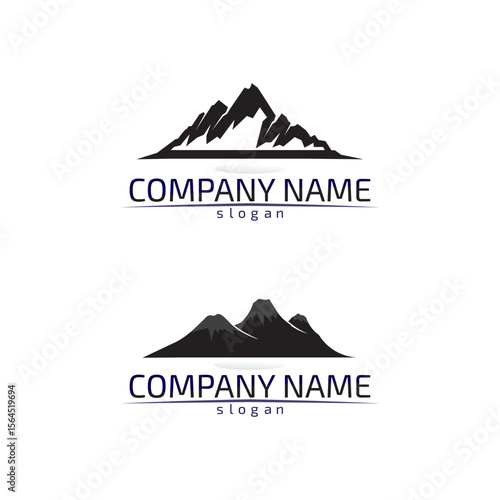 Mountain nature landscape  logo and symbols  icons template vector