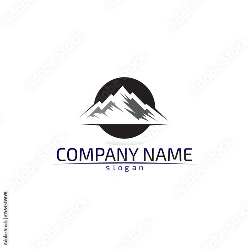 Mountain nature landscape  logo and symbols  icons template vector