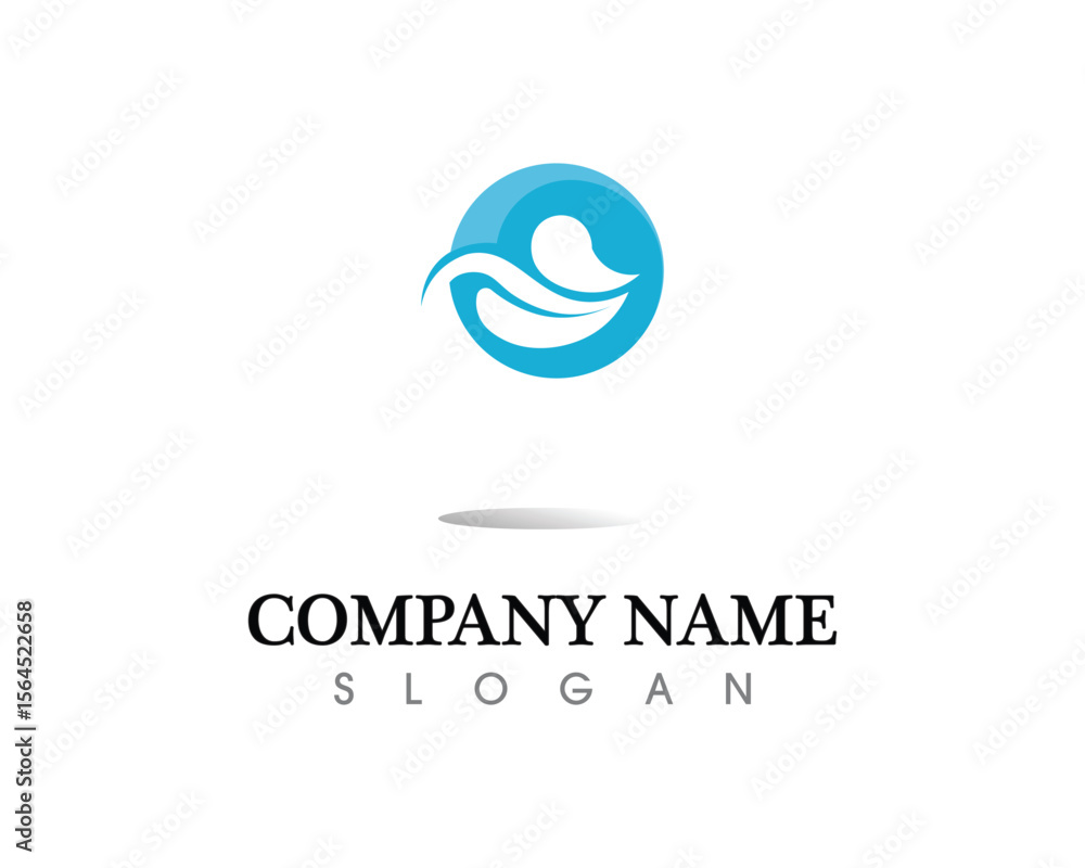 Fototapeta premium water drop Logo Template vector illustration design