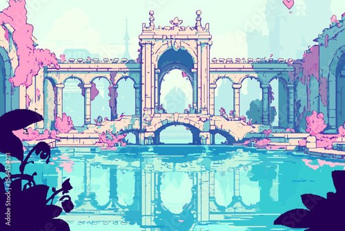 Ruins old building landscape 