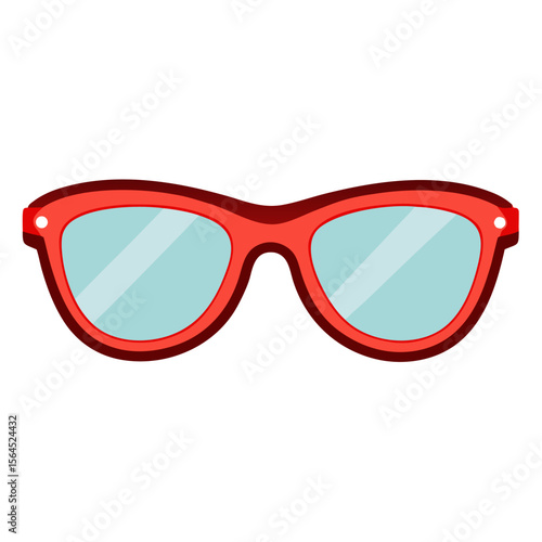 Isolated Eyeglasses Illustration A Clear and Detailed Depiction of Spectacles on a Clean White Background Ideal for Optics and Vision