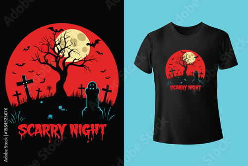 Halloween t shirt design Scary Halloween
