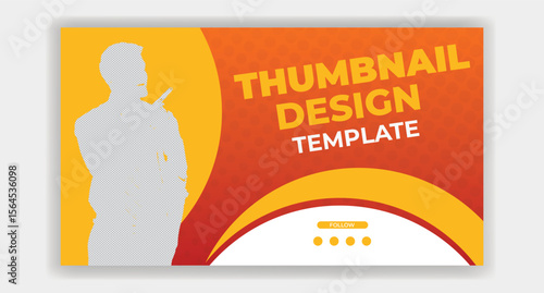Thumbnail  design marketing agency vector  template