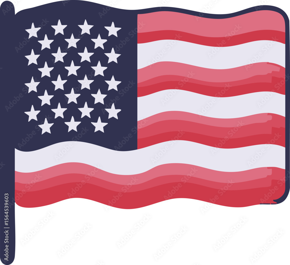 Fototapeta premium full-shot of a Flag icon The background color sho