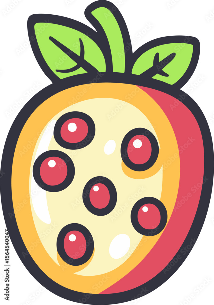 Fototapeta premium full-shot of a Jellybean icon The background colo