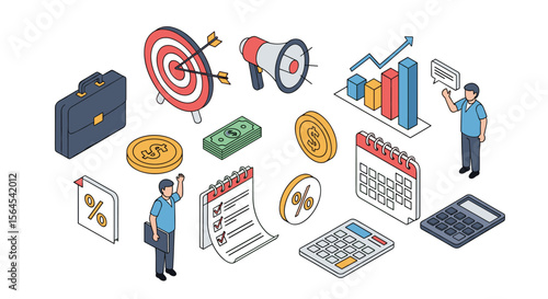 Financial planning business growth strategy concept for investments