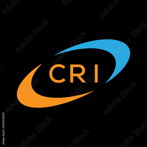 Dynamic Tech Logo Design with CRI Letters and Abstract Motion Elements – Modern Business Identity .CRI Letter Logo.
