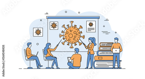Understanding viral spread and prevention strategies in a group setting