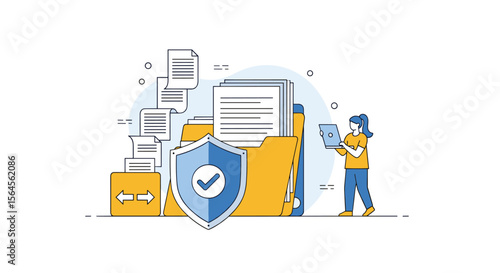 Secure document management system for efficient file organization and access control