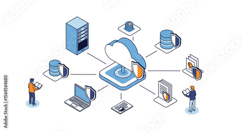 Secure cloud computing architecture for business operations and data management