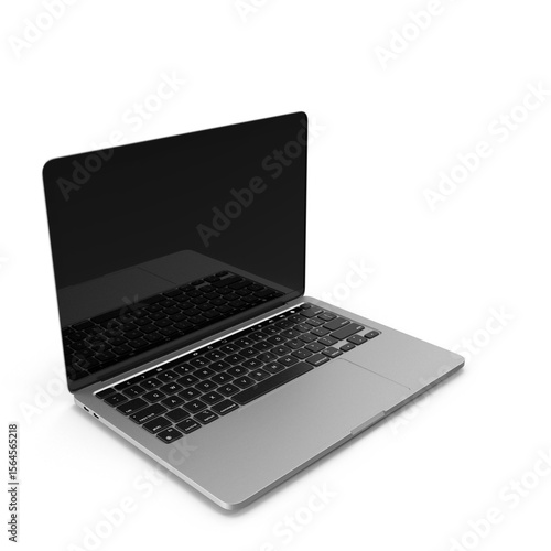 Sleek Laptop Computer Perfect for Business Work  Productivity 3D transparent background png