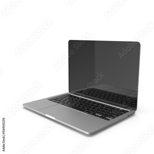 Sleek Laptop Modern Technology Design 3D transparent background png