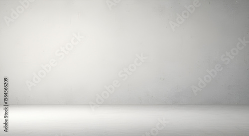 Empty white studio backdrop