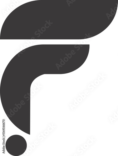 Letter F Logotype Element