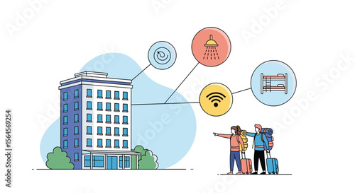 Hotel amenities connect guests to comfort and services