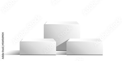 cube block podium stage pedestal and platform vector, a minimalist display element. Ideal for product showcases, presentations, awards, exhibitions, and modern design.
