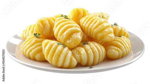 Illustration of delicious gnocchi isolated on transparent background