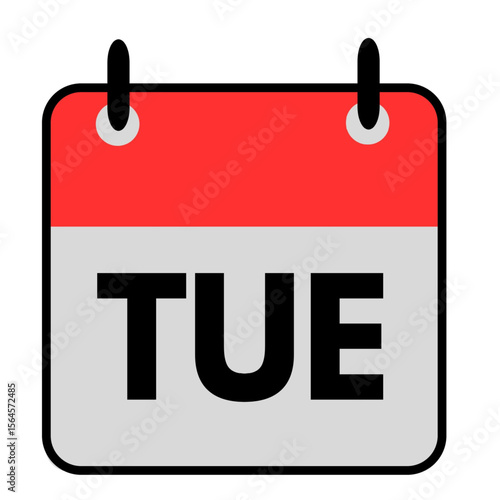 calendar and date icon tuesday weekday motivational .eps