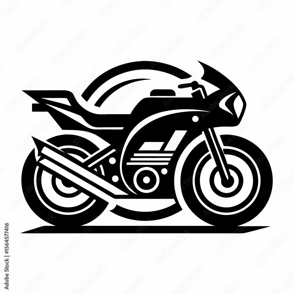 Obraz premium vector motorcycle icon