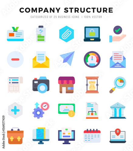 Company Structure icon pack for your website. mobile. presentation. and logo design.