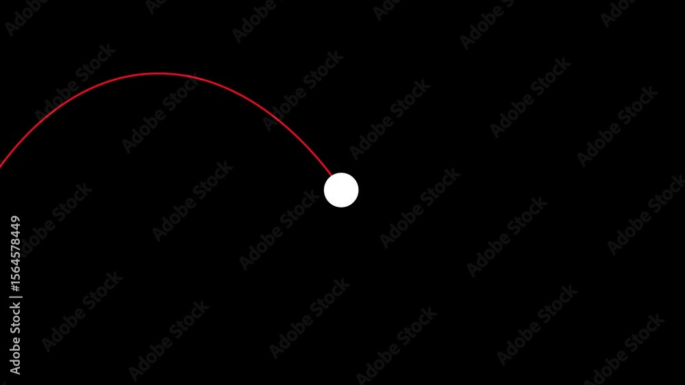 Moving Circle With Line Path Motion Graphics Animation 4K Video Moving Circle With Line Path Motion Graphics Animation 4K Video