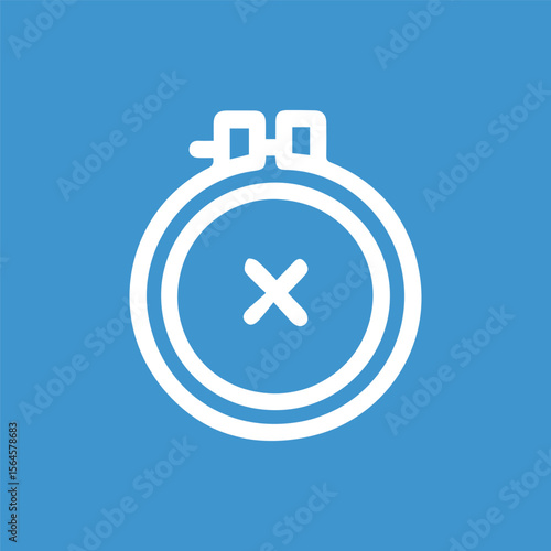 Embroidered Artistry Round Hoop for Creative Needlecraft Projects