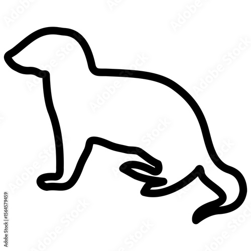 ferrets line icon