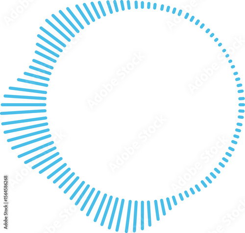 Circle Audio Wave Frame