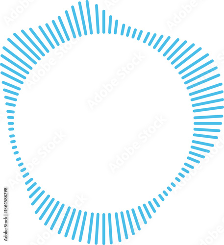Circle Audio Wave Frame