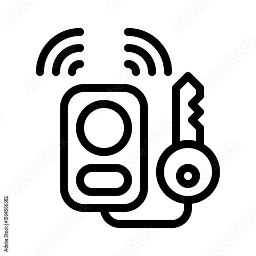 key fob line icon