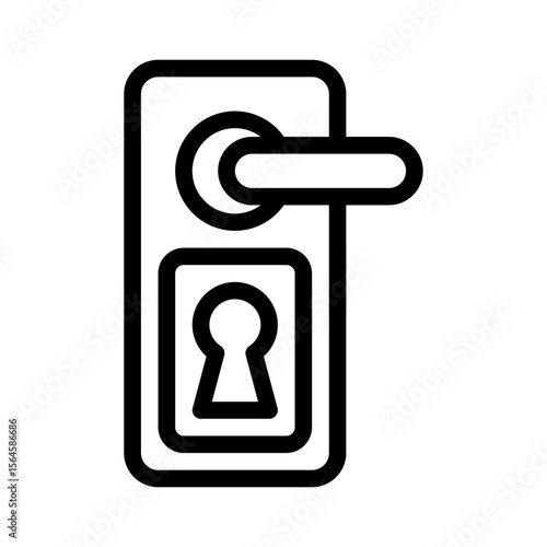 doorknob line icon