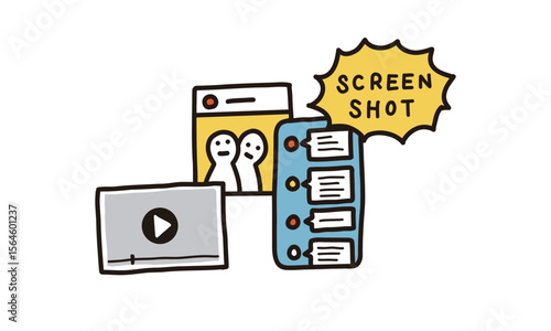 SNSや動画など、スマートフォンでのスクリーンショット