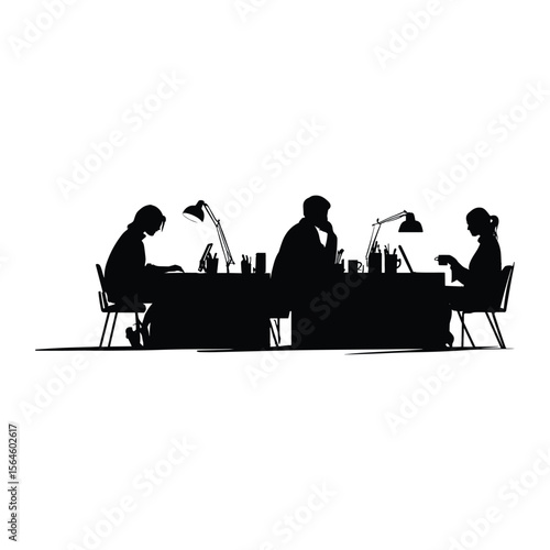 Group of Professionals in Business Roundtable