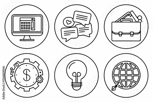 set of icons