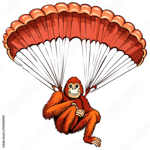 orang-outan parapente 6