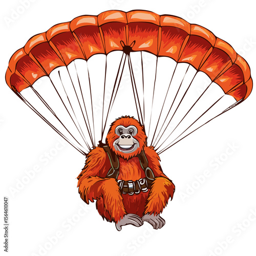 orang-outan parapente 5