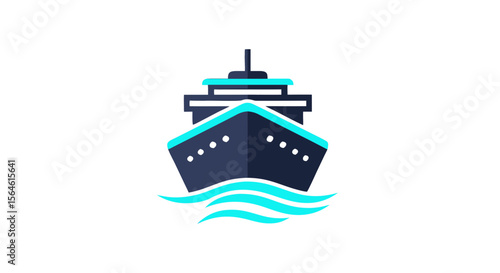 Modern Cruise Ship  Luxury Cruise Ship Vector 