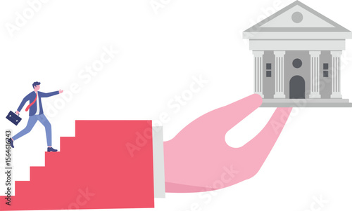 Government bailout to help support bank from bankruptcy to prevent banking downfall by injection,

