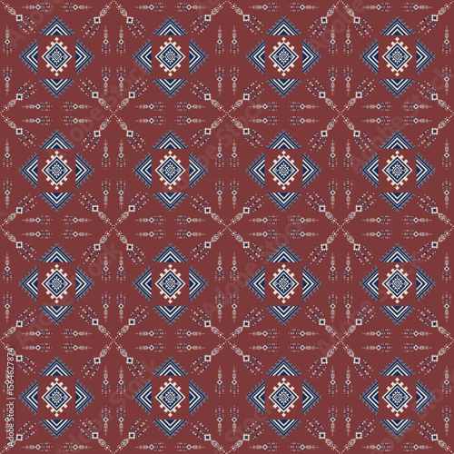 seamless pattern with geometric shapes