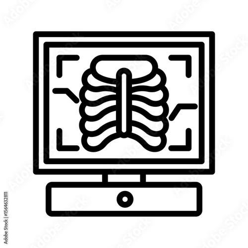X ray monitor icon