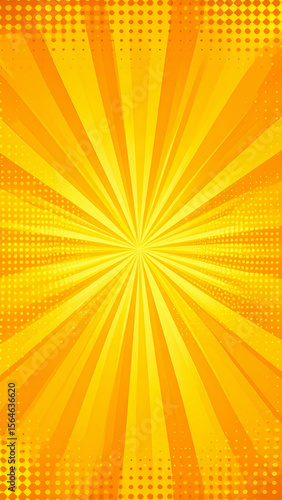 orange sunburst background