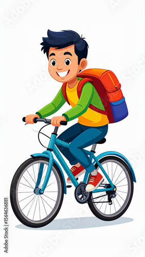 little boy riding a bike
