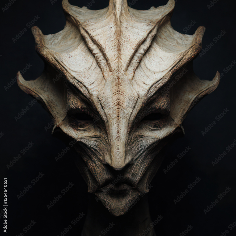 Fototapeta premium black and white mask