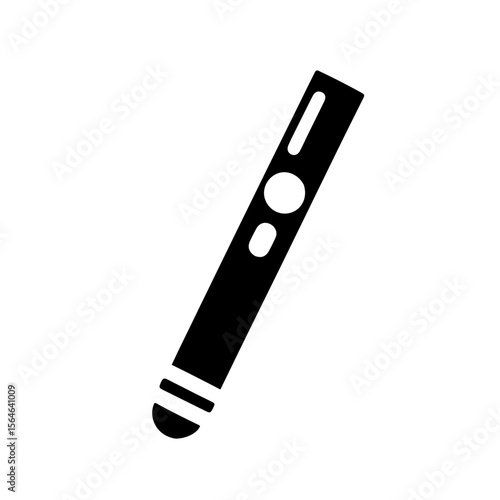 Medical Penlight Icon. A sleek, minimalist icon of a medical penlight, perfect for healthcare, medical, or educational designs