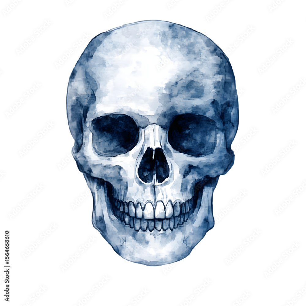Fototapeta premium skull illustration png transparent background
