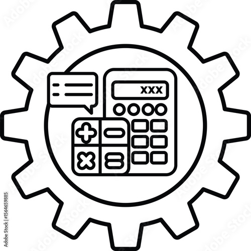 A calculator with the numbers 1 through 9 on it