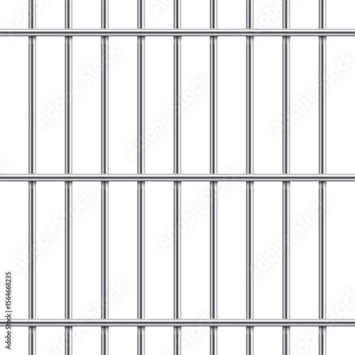 A repeating pattern of smooth metal bars is displayed. The bars are arranged both vertically and horizontally on a plain white backdrop, creating a grid.