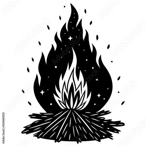 Holika bonfire  Vibrant Celebration Graphic Design Elements