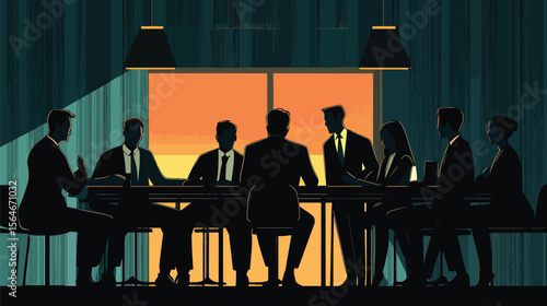 Confident Candidate Shining in a Group Interview, Best Job Candidate